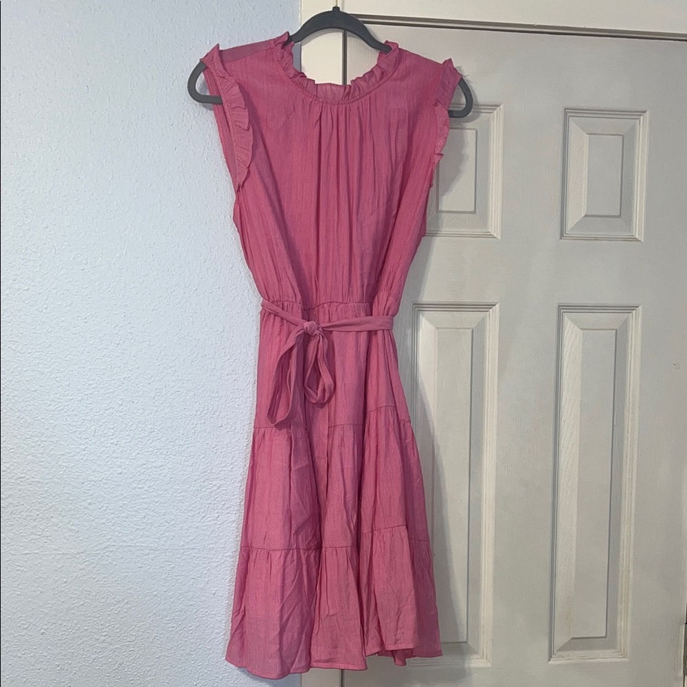 Charming Pink Sleeveless Dress